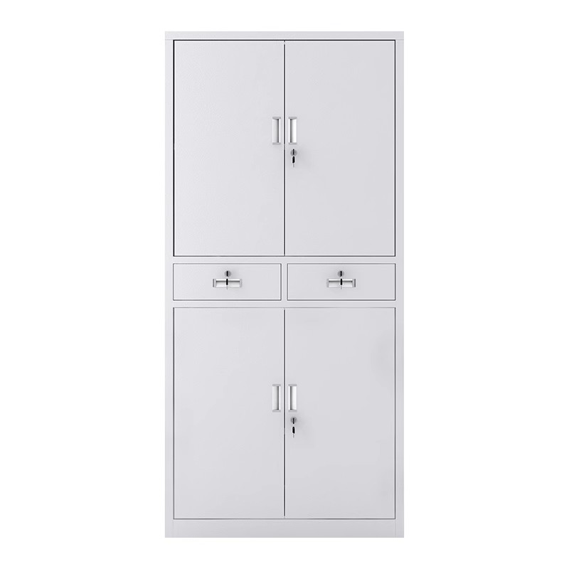 Office Furniture Warehouse - Modern 4 Door Metal Cabinet With