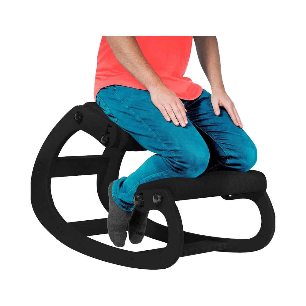 Office Furniture Ergonomic - Ergonomic Wooden Kneeling Chair Adjustable Office