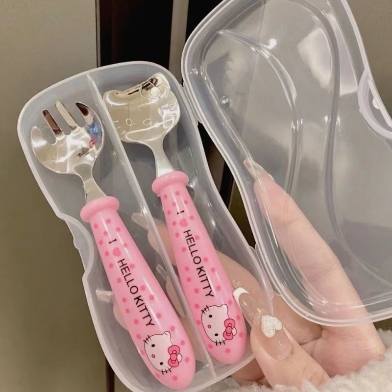 Office Furniture China - Cute cartoon Hello Kitty spoon and