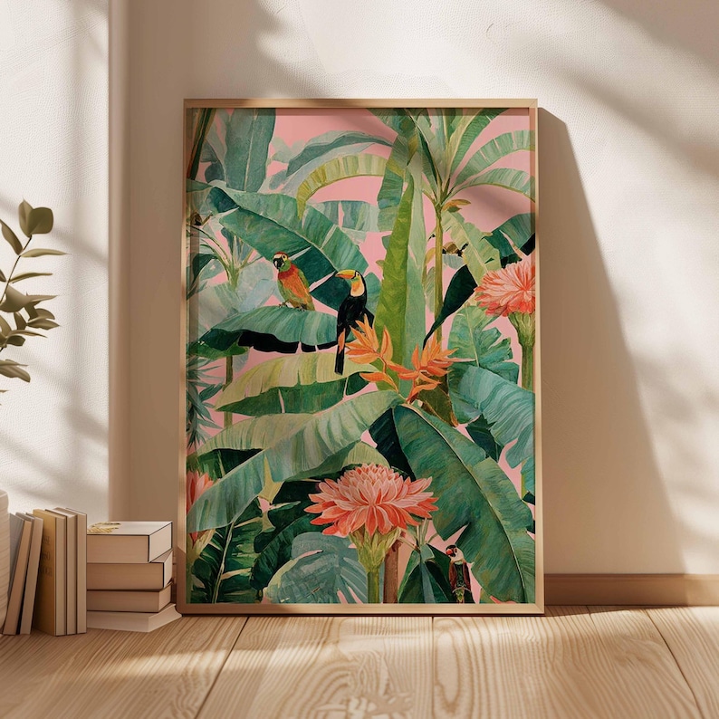 1pc Retro Tropical Canvas Post - Office Furniture Direct บทวิจารณ์และราคา