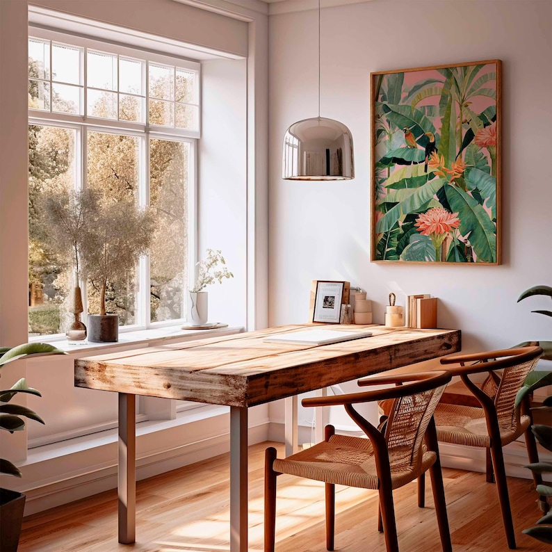 1pc Retro Tropical Canvas Post - Office Furniture Direct บทวิจารณ์และราคา