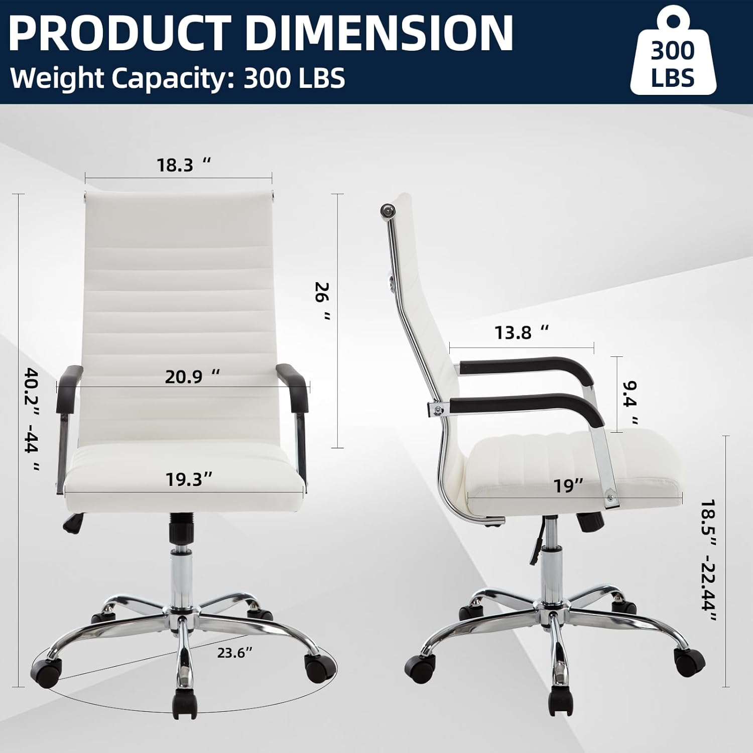 Ergonomic Ribbed Leather Offic - Office Furniture Ergonomic บทวิจารณ์และราคา