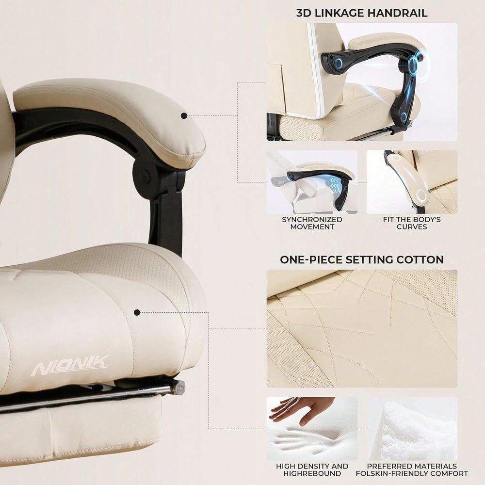 Chair With Footrest And Massag - Office Furniture Ergonomic บทวิจารณ์และราคา