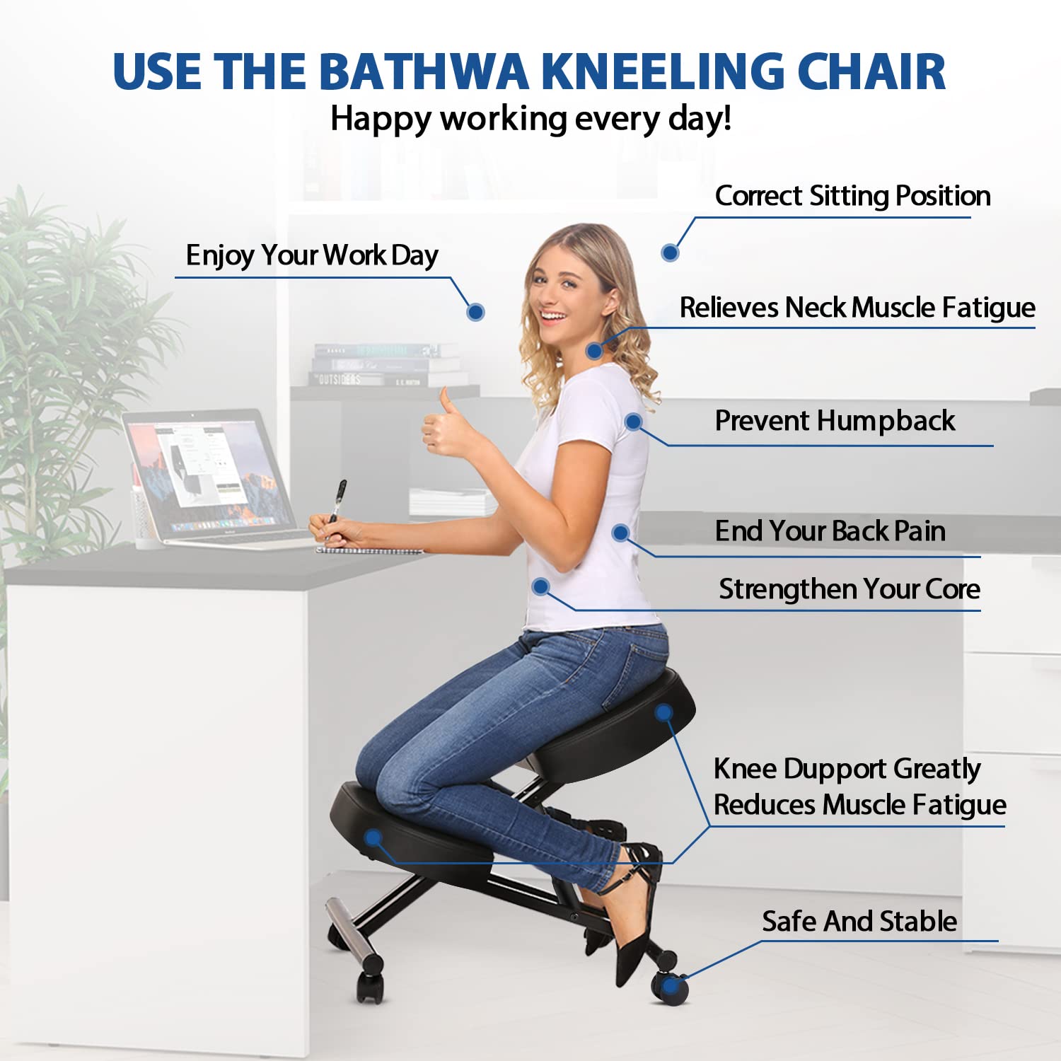 Kneeling Chair Ergonomic for O - Office Furniture Ergonomic บทวิจารณ์และราคา