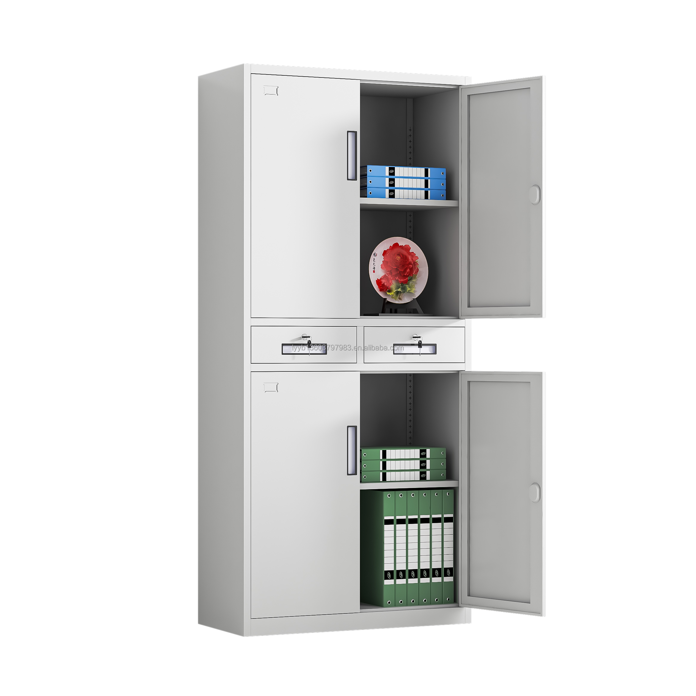 Steel Cabinet Glass Door Metal - Office Furniture Warehouse บทวิจารณ์และราคา