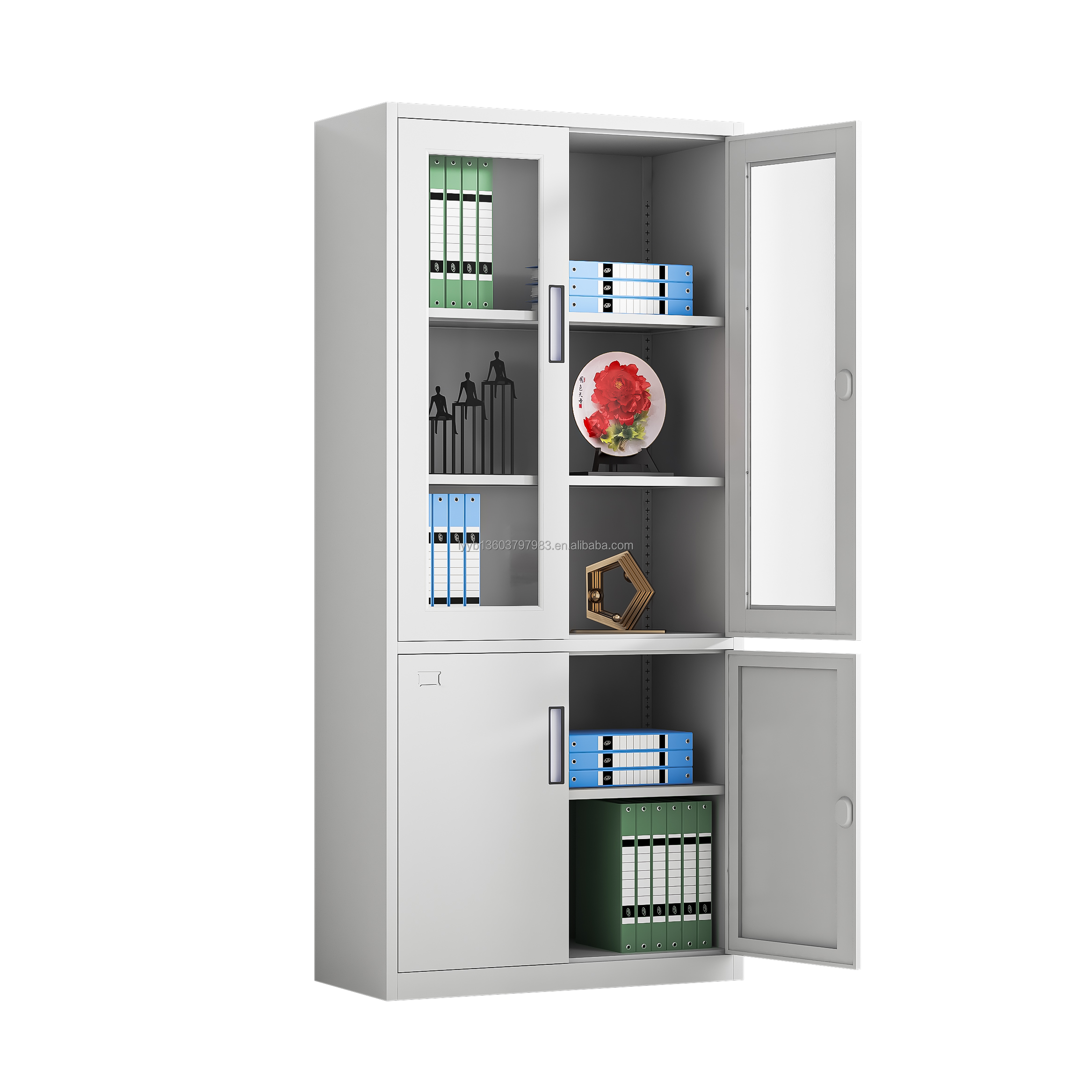 Steel Cabinet Glass Door Metal - Office Furniture Warehouse บทวิจารณ์และราคา