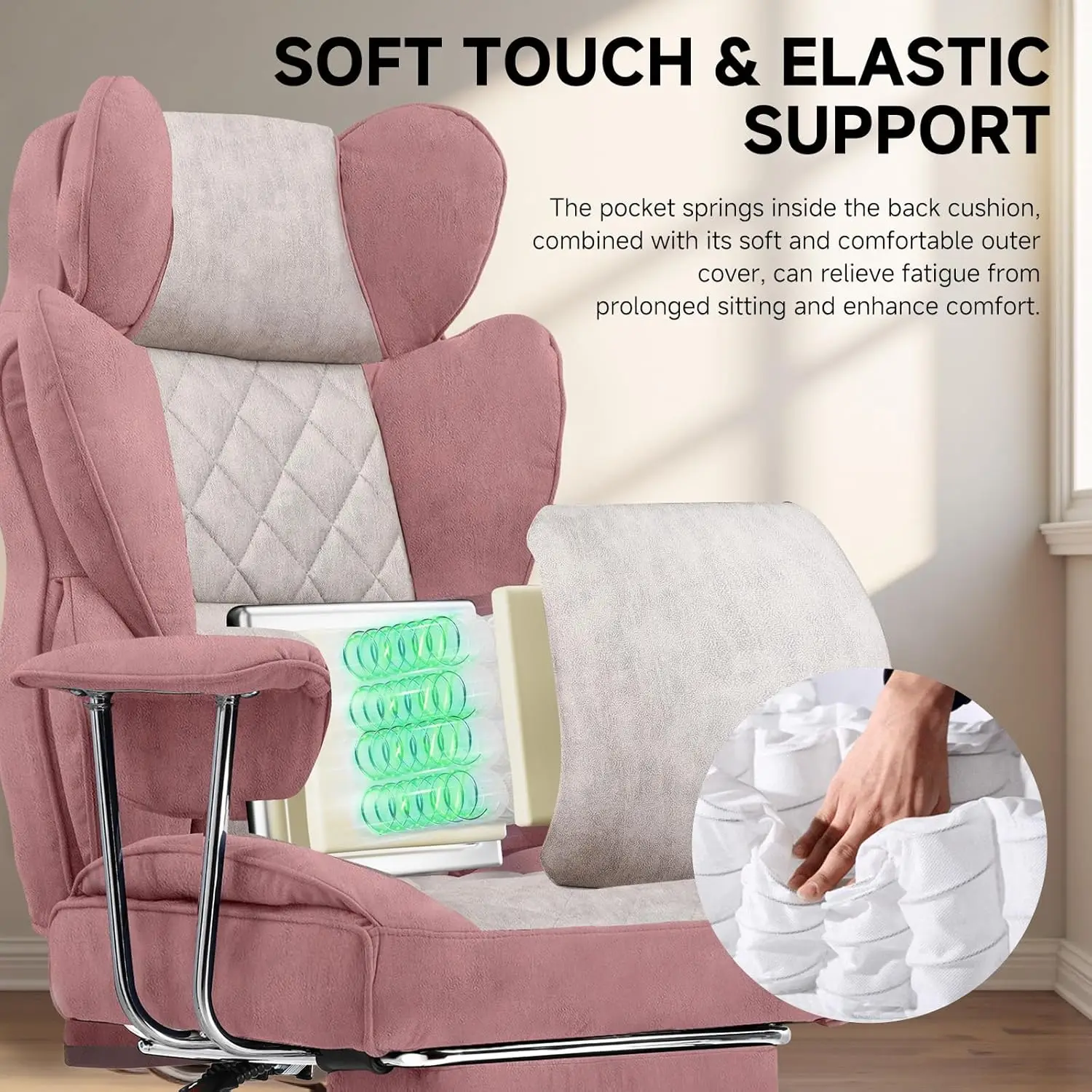 Big and Tall Gaming Chair with - Office Furniture Ergonomic บทวิจารณ์และราคา