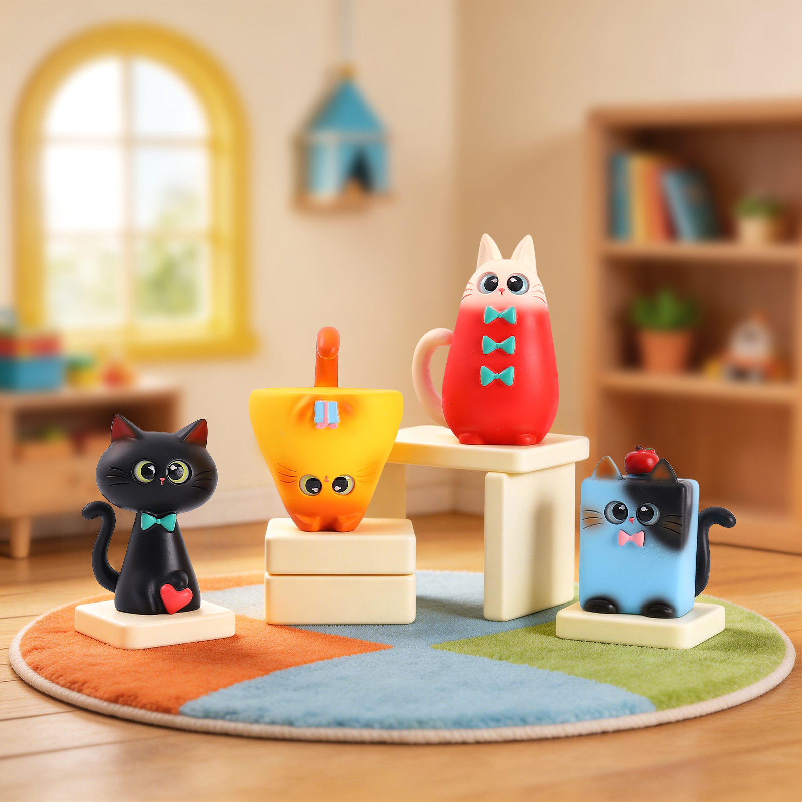 Blind Box Cat Figurine Resin C - Office Furniture Direct บทวิจารณ์และราคา