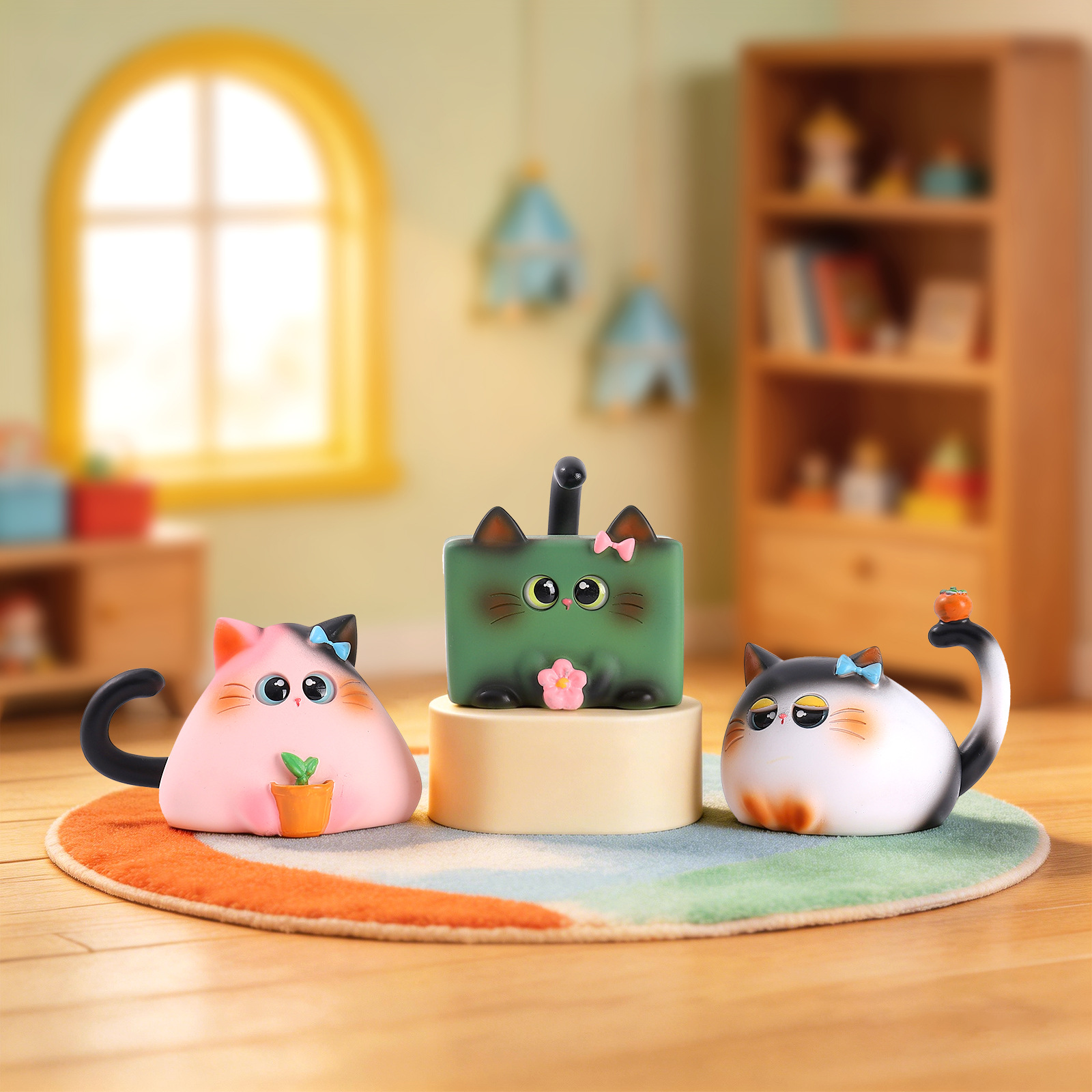 Blind Box Cat Figurine Resin C - Office Furniture Direct บทวิจารณ์และราคา