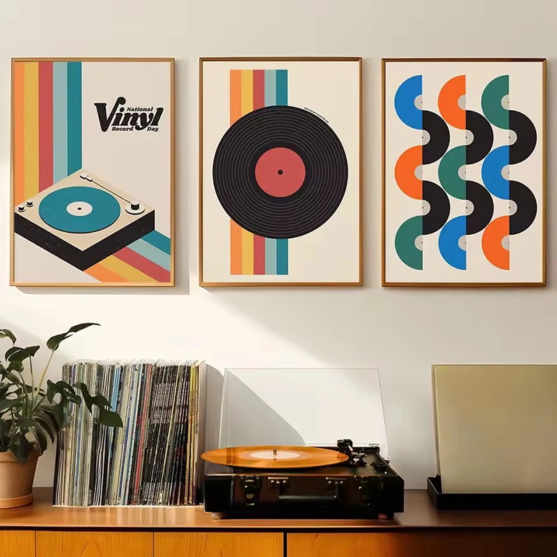 Mid Century Vinyl Record Canva - Office Furniture Direct บทวิจารณ์และราคา