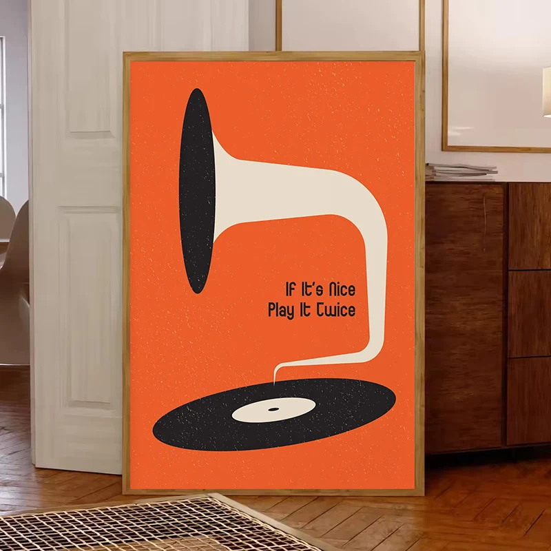 Mid Century Vinyl Record Canva - Office Furniture Direct บทวิจารณ์และราคา