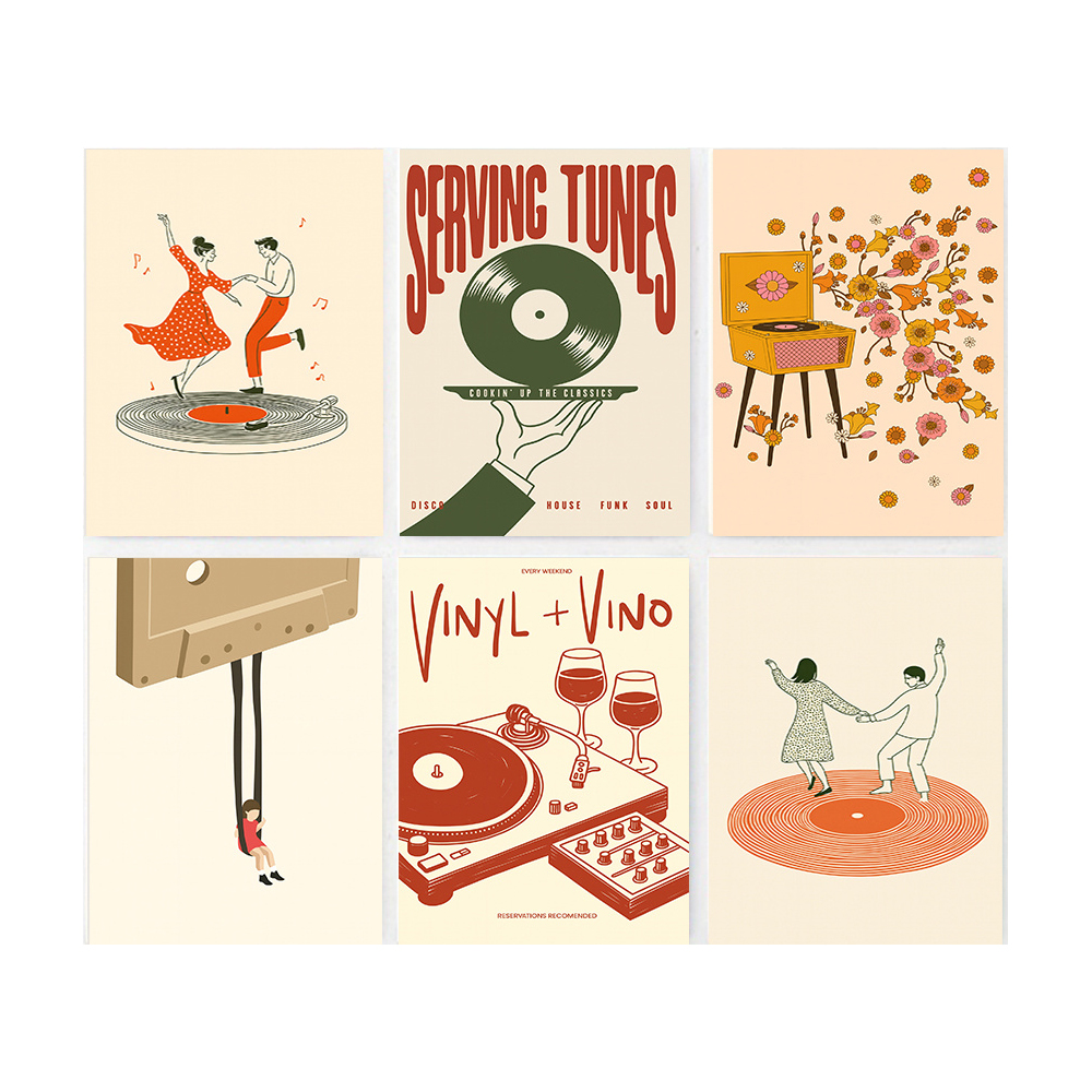 1pc Vintage Music Canvas Poste - Office Furniture Direct บทวิจารณ์และราคา