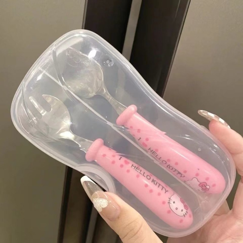 Cute cartoon Hello Kitty spoon - Office Furniture China บทวิจารณ์และราคา
