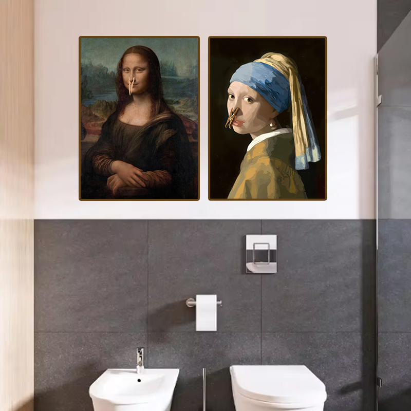 1pc Funny Abstract Bathroom To - Office Furniture Direct บทวิจารณ์และราคา