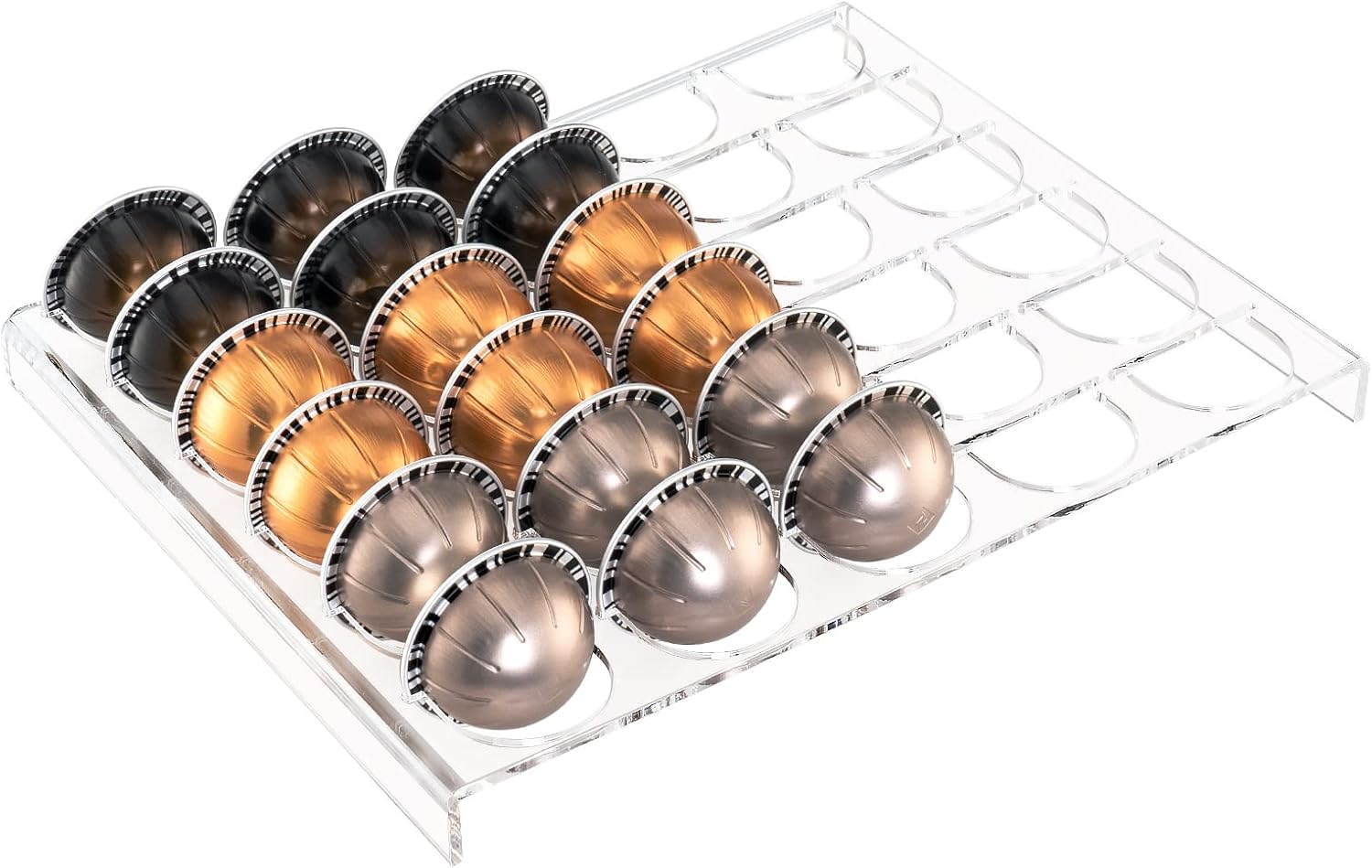 30-Slot Coffee Capsule Drawer  - Drawer Organizer Tray บทวิจารณ์และราคา