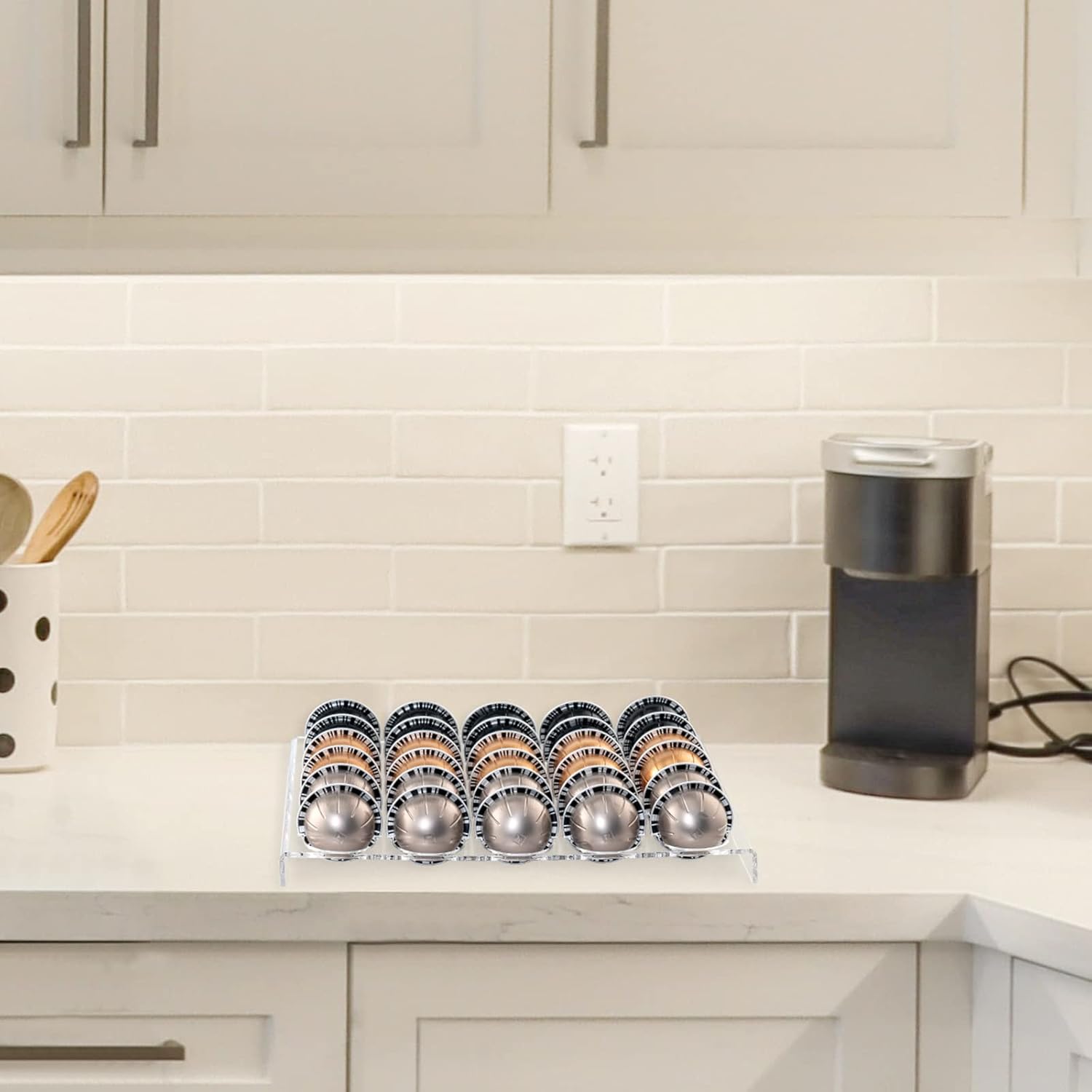 30-Slot Coffee Capsule Drawer  - Drawer Organizer Tray บทวิจารณ์และราคา
