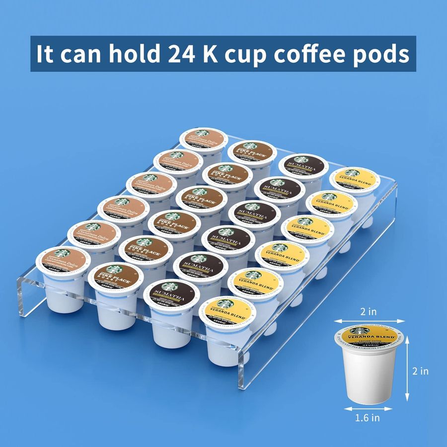 Acrylic K Cup Drawer Organizer - Drawer Organizer Tray บทวิจารณ์และราคา
