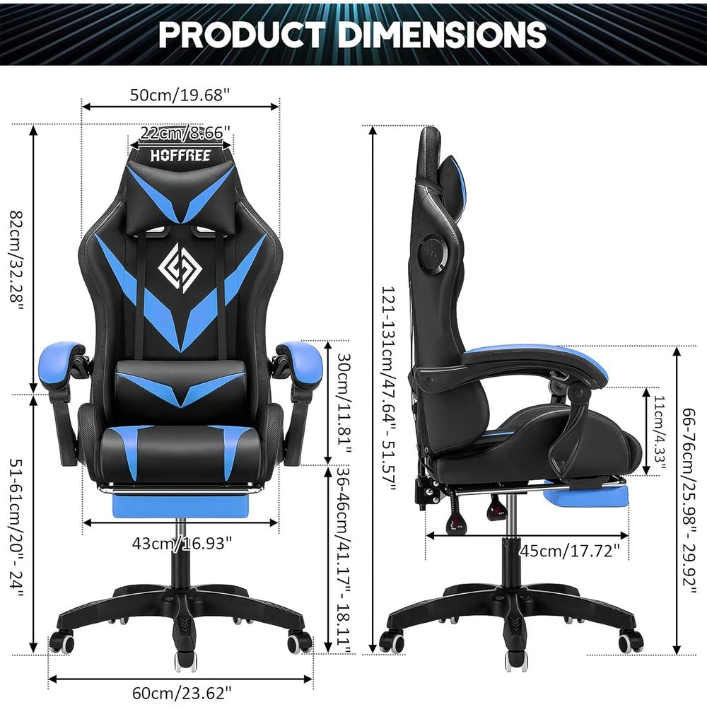RGB Gaming Chair with Bluetoot - Office Furniture Ergonomic บทวิจารณ์และราคา