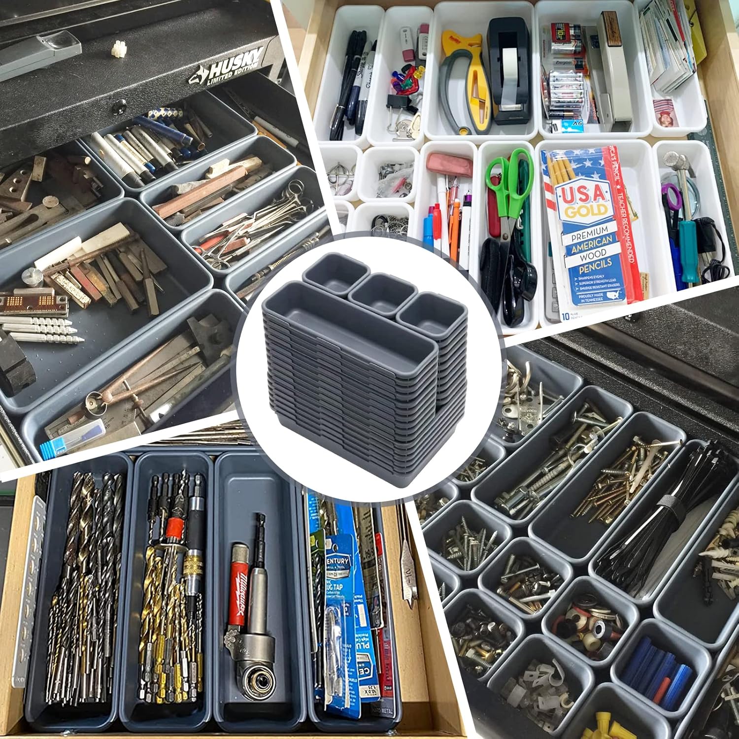 42 Pack Tool Box Organizer Tra - Drawer Organizer Tray บทวิจารณ์และราคา