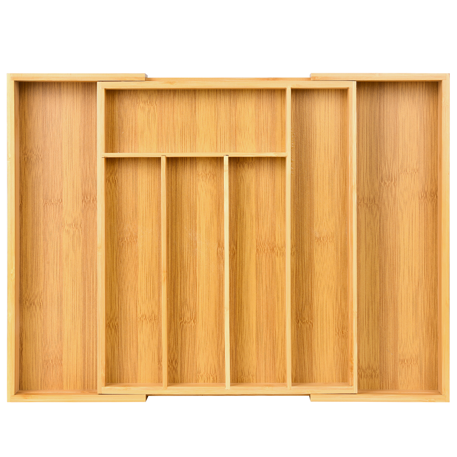 Bamboo Kitchen Drawer Organize - Drawer Organizer Tray บทวิจารณ์และราคา