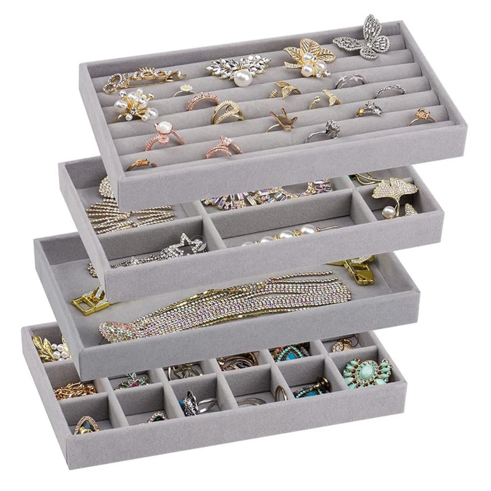 Organizer Box Stackable Velvet - Drawer Organizer Tray บทวิจารณ์และราคา
