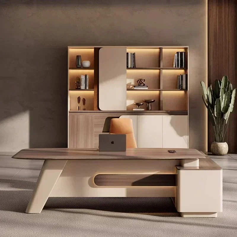 Boss Table Simple Modern Light - Office Furniture High End บทวิจารณ์และราคา