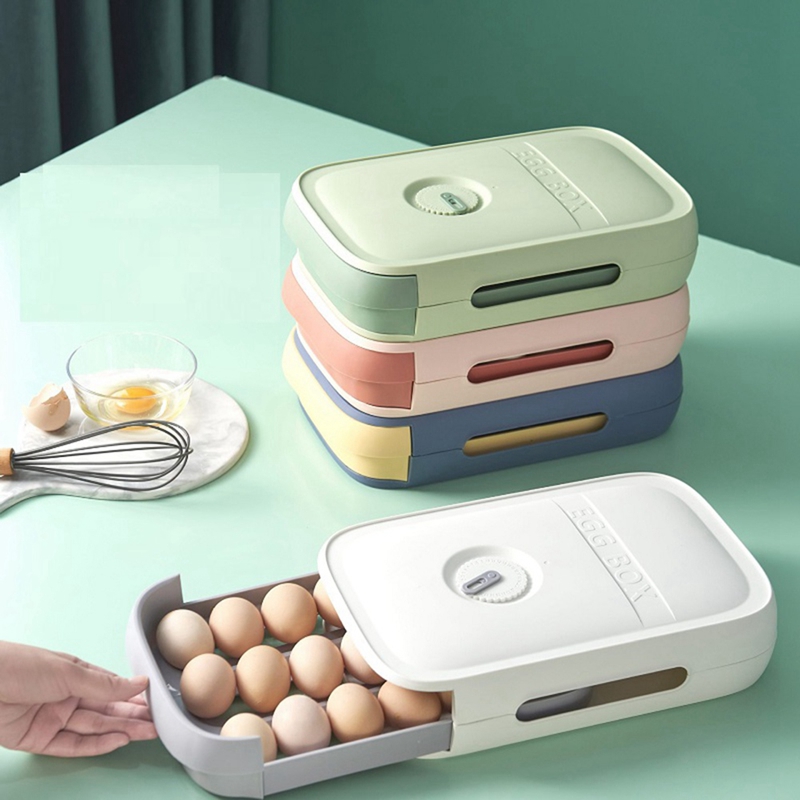 Egg Storage Container Refriger - Drawer Organizer Tray บทวิจารณ์และราคา