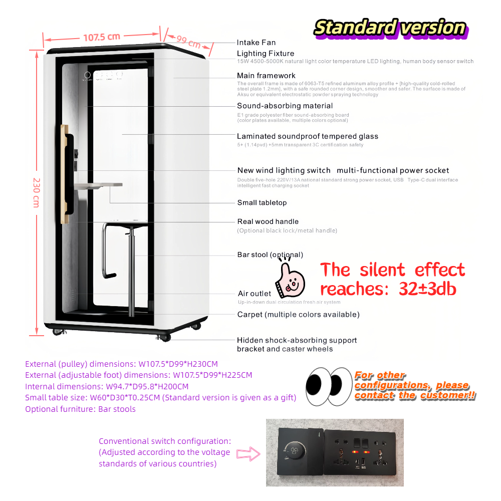 Modern Indoor Soundproofed Off - Office Furniture Warehouse บทวิจารณ์และราคา