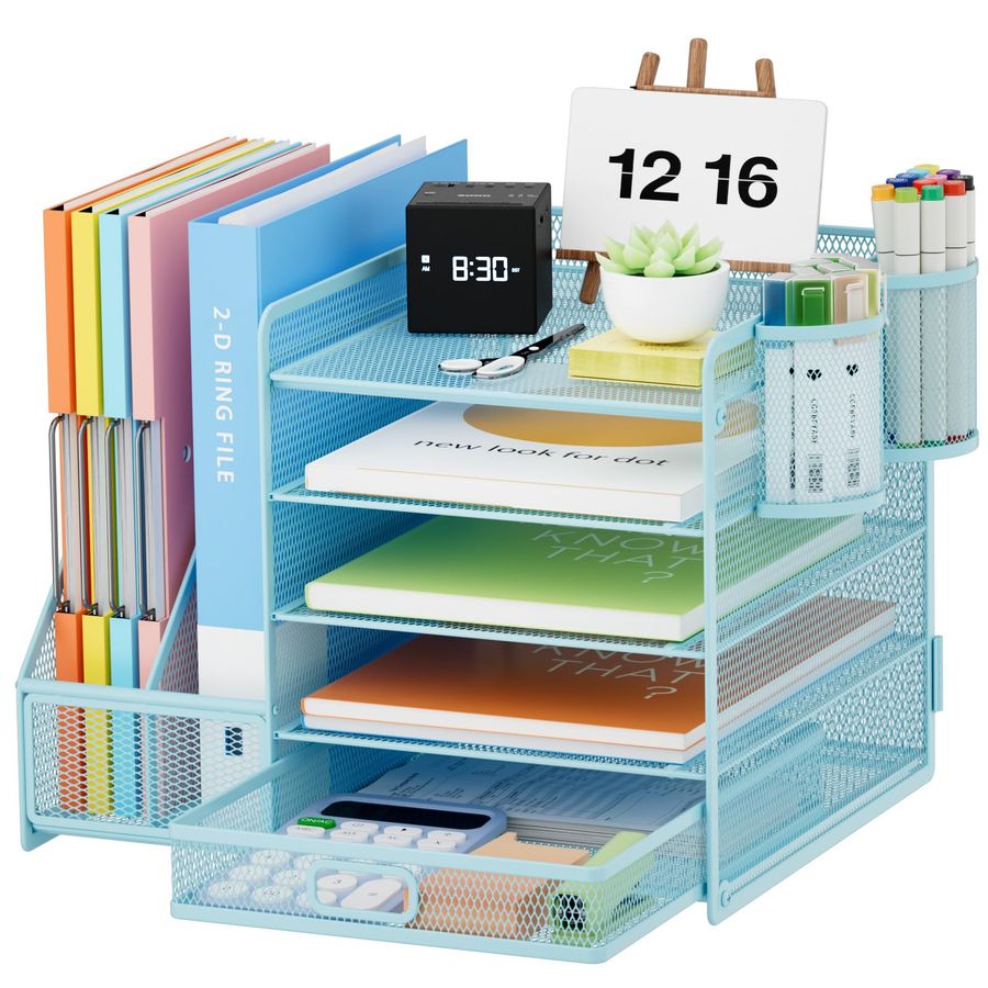 Desk Organizer with File Holde - Drawer Organizer Tray บทวิจารณ์และราคา