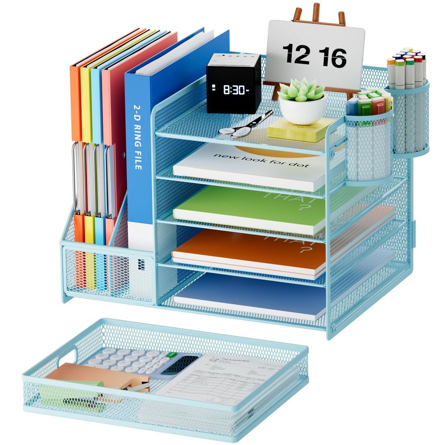 Desk Organizer with File Holde - Drawer Organizer Tray บทวิจารณ์และราคา
