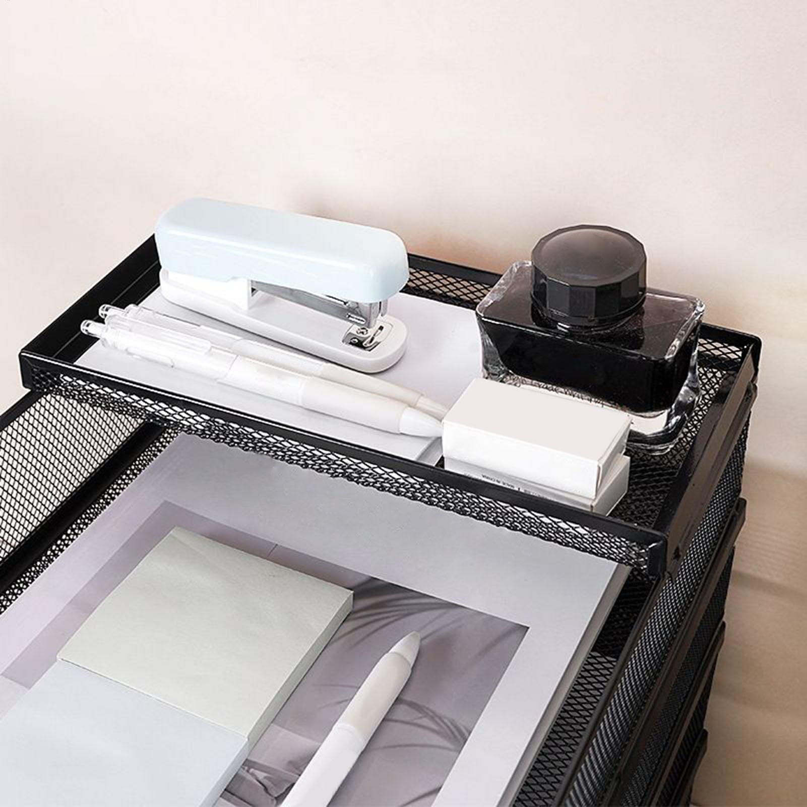 Desk Trays Metal Mesh Stackabl - Drawer Organizer Tray บทวิจารณ์และราคา